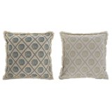 Pude Home ESPRIT Bl Beige 45 x 10 x 45 cm (2 enheder) #1