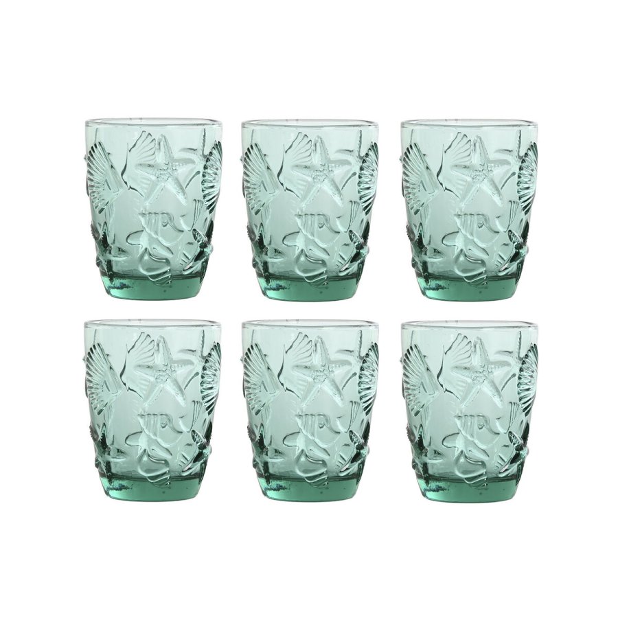 Glasst Home ESPRIT Turkisbl Krystal Middelhavet Med relief 290 ml (6 enheder) #1