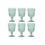 St med glas Home ESPRIT Turkisbl Krystal 345 ml (6 enheder) #1