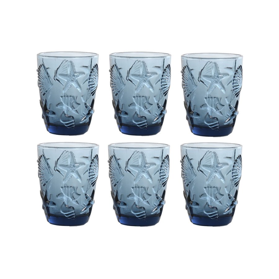 Glasst Home ESPRIT Bl Krystal Middelhavet Med relief 290 ml (6 enheder) #1