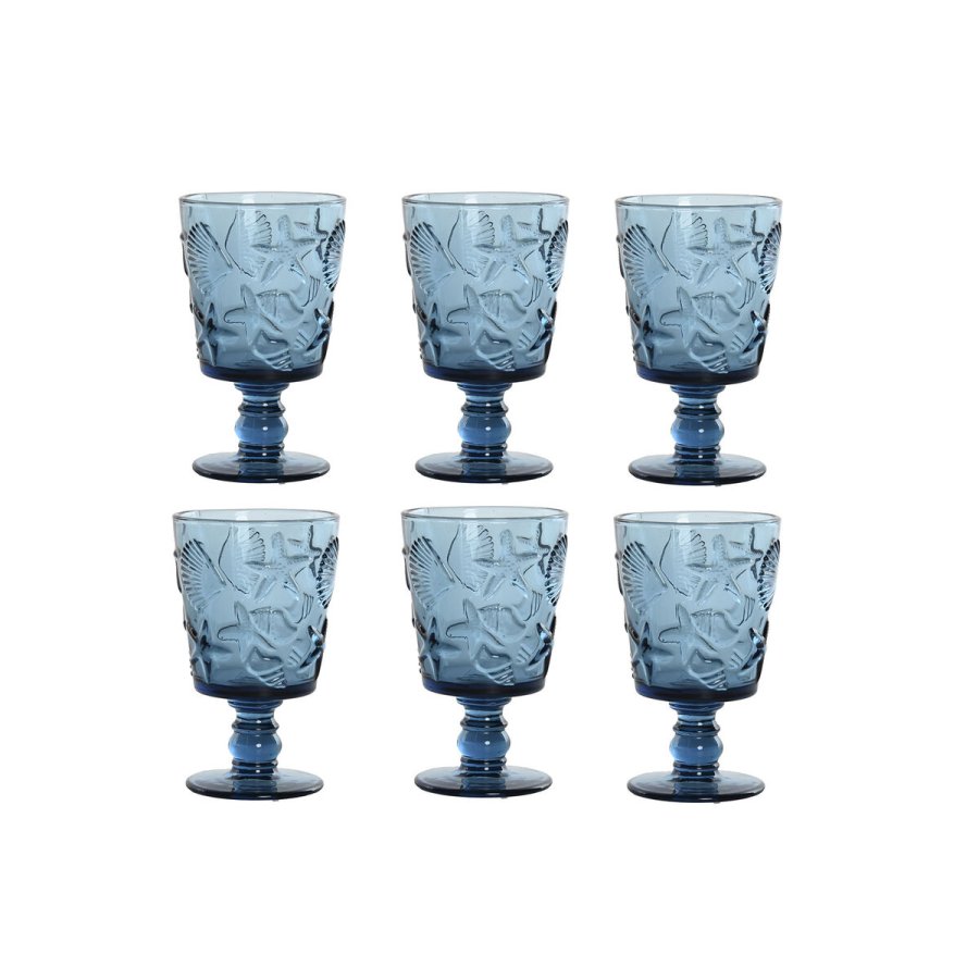 St med glas Home ESPRIT Bl Krystal 345 ml (6 enheder) #1