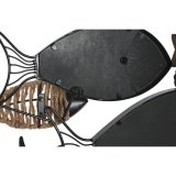 Vgspejl Home ESPRIT Sort Natur Fisk 83 x 5,5 x 36 cm #13