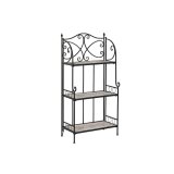 Hylder Home ESPRIT Sort Multifarvet Keramik jern 3 Hylder 54 x 29 x 121 cm 58 x 31,5 x 117 cm #1