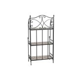 Hylder Home ESPRIT Sort Multifarvet Keramik jern 3 Hylder 54 x 29 x 121 cm 58 x 31,5 x 117 cm #2