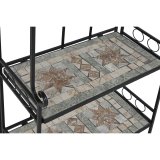 Hylder Home ESPRIT Sort Multifarvet Keramik jern 3 Hylder 54 x 29 x 121 cm 58 x 31,5 x 117 cm #3