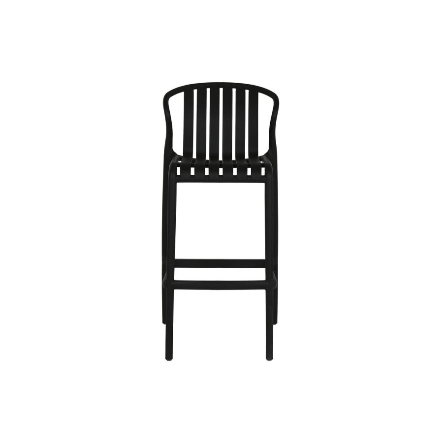 Spisebordst med 2 stole Home ESPRIT Sort Metal polypropylen 60 x 60 x 102 cm #3