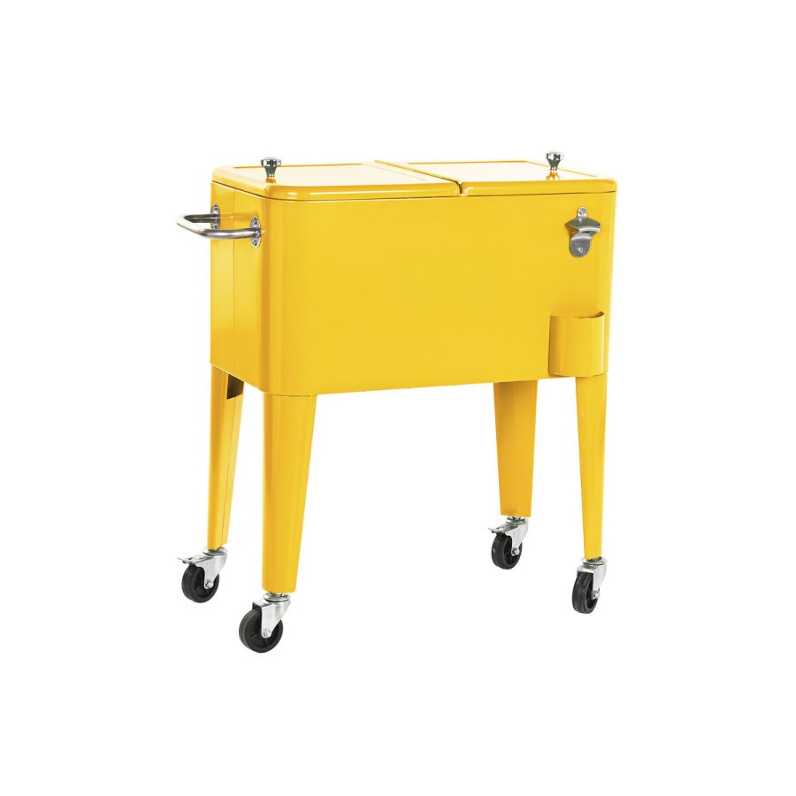 Transportabelt Kleskab Home ESPRIT Gul Stl polypropylen 56 L 74 x 43 x 80 cm #1