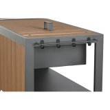 K�kken m�bler Home ESPRIT Gr� Natur 236 x 50 x 91 cm #6