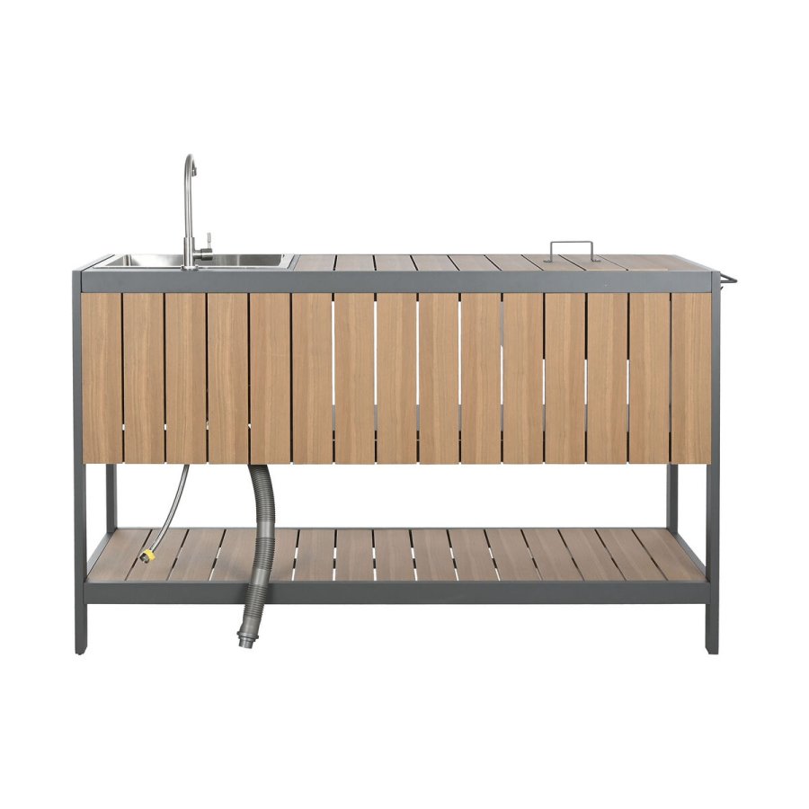 K�kken m�bler Home ESPRIT Gr� Natur 236 x 50 x 91 cm #7
