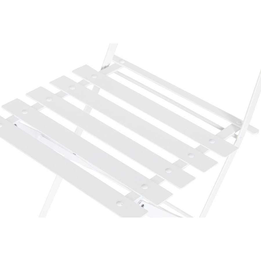 Spisebordst med 2 stole Home ESPRIT Hvid Metal 60 x 60 x 71 cm #3