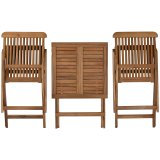 Spisebordst med 2 stole Home ESPRIT Brun 60 x 60 x 74 cm #2