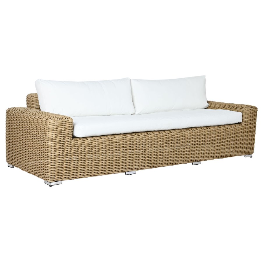 Havesofa Home ESPRIT Beige Lys brun 222 x 87 x 63 cm #1