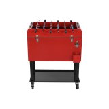 Transportabelt K�leskab Home ESPRIT Sort R�d Metal 71 x 62 x 85 cm #2