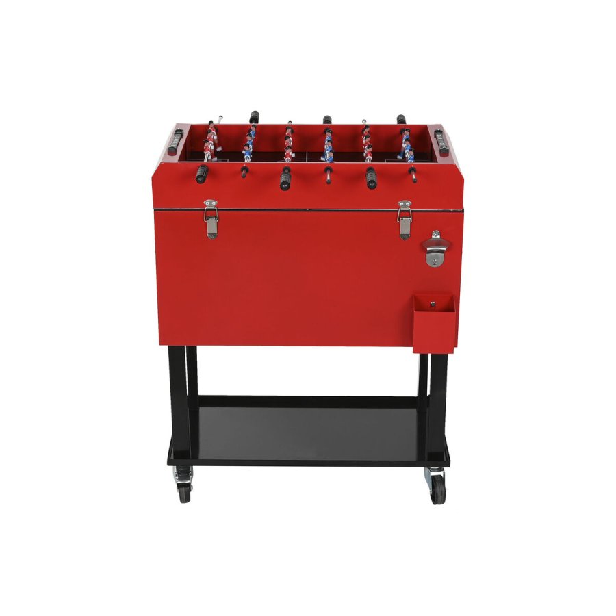 Transportabelt K�leskab Home ESPRIT Sort R�d Metal 71 x 62 x 85 cm #2