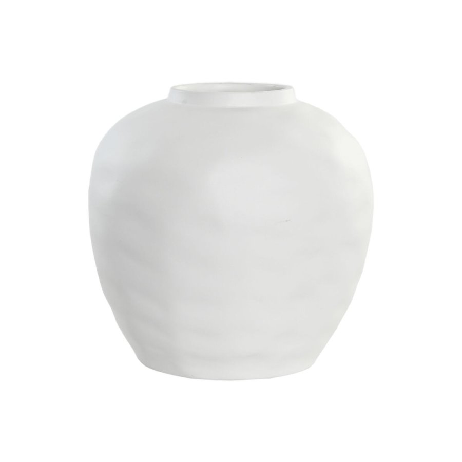 Vase Home ESPRIT Hvid Stentj Traditionel stil 26 x 26 x 26 cm #1