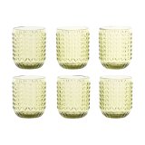 Glasst Home ESPRIT Grn Krystal Med relief 275 ml (6 enheder) #1