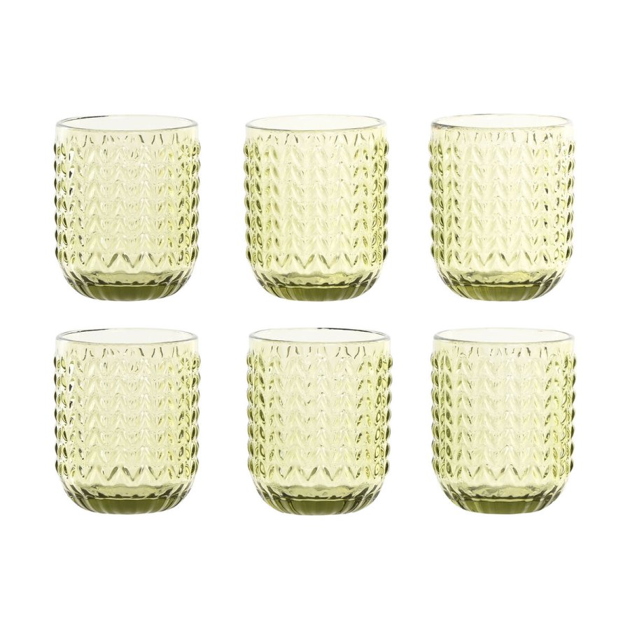 Glasst Home ESPRIT Grn Krystal Med relief 275 ml (6 enheder) #1