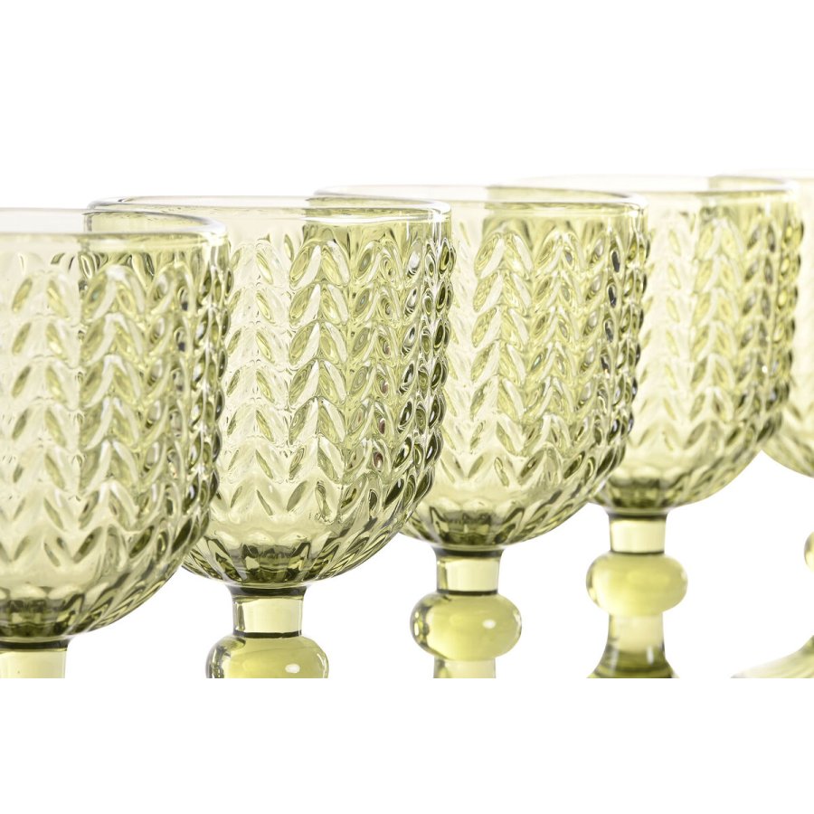 St med glas Home ESPRIT Grn Krystal 260 ml (6 enheder) #7