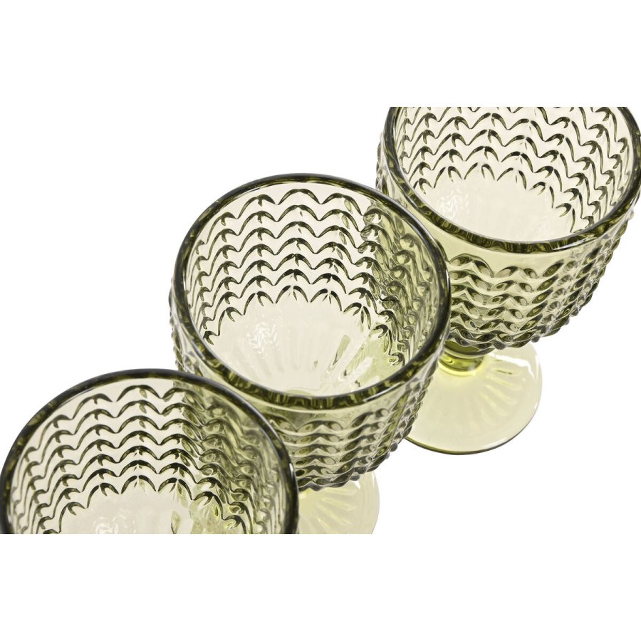 St med glas Home ESPRIT Grn Krystal 260 ml (6 enheder) #10