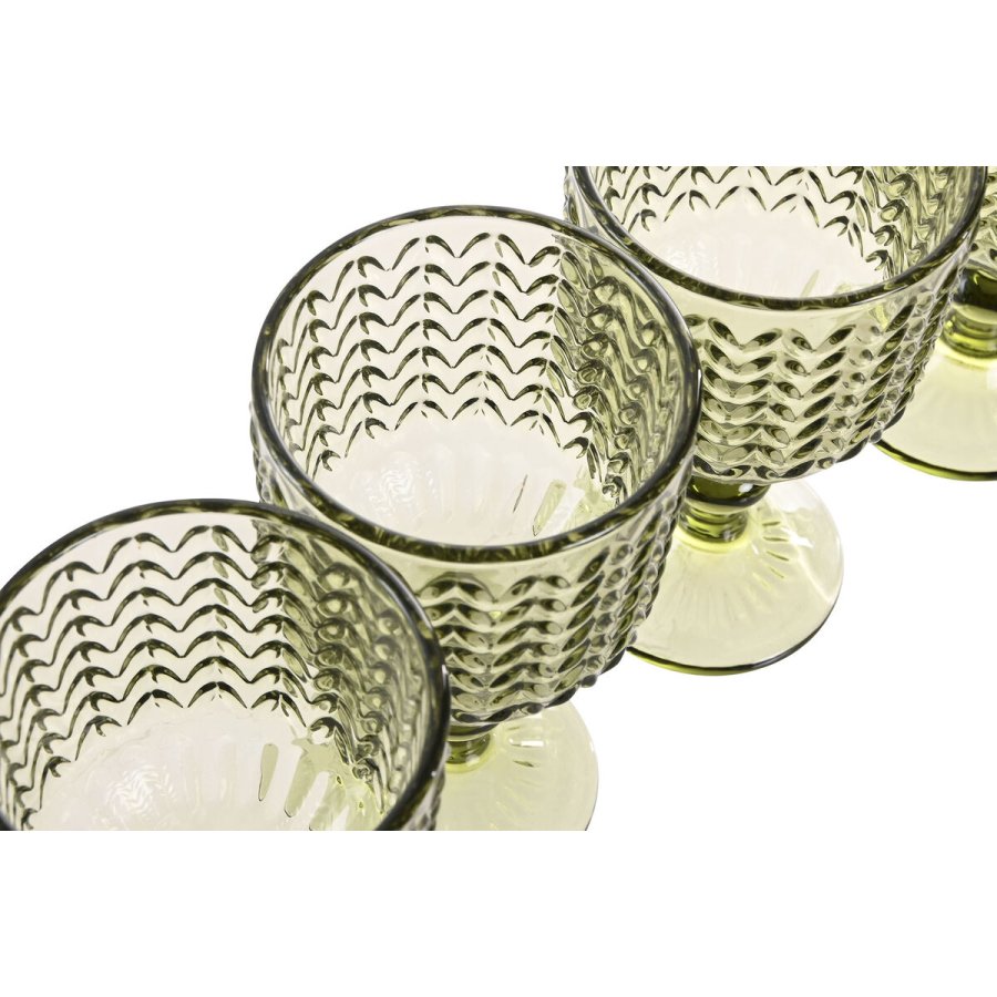 St med glas Home ESPRIT Grn Krystal 380 ml (6 enheder) #10