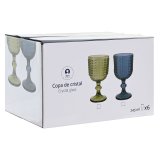St med glas Home ESPRIT Bl Krystal 260 ml (6 enheder) #13