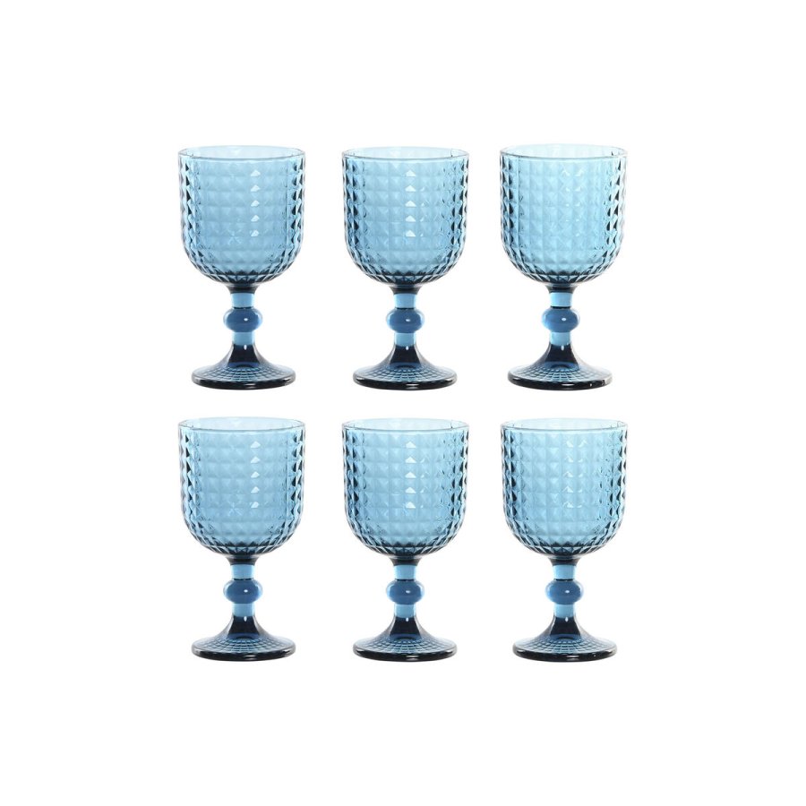 St med glas Home ESPRIT Bl Krystal 380 ml (6 enheder) #1