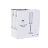 Flade champagne og cava glas Home ESPRIT Gennemsigtig Krystal 160 ml (6 enheder) #10