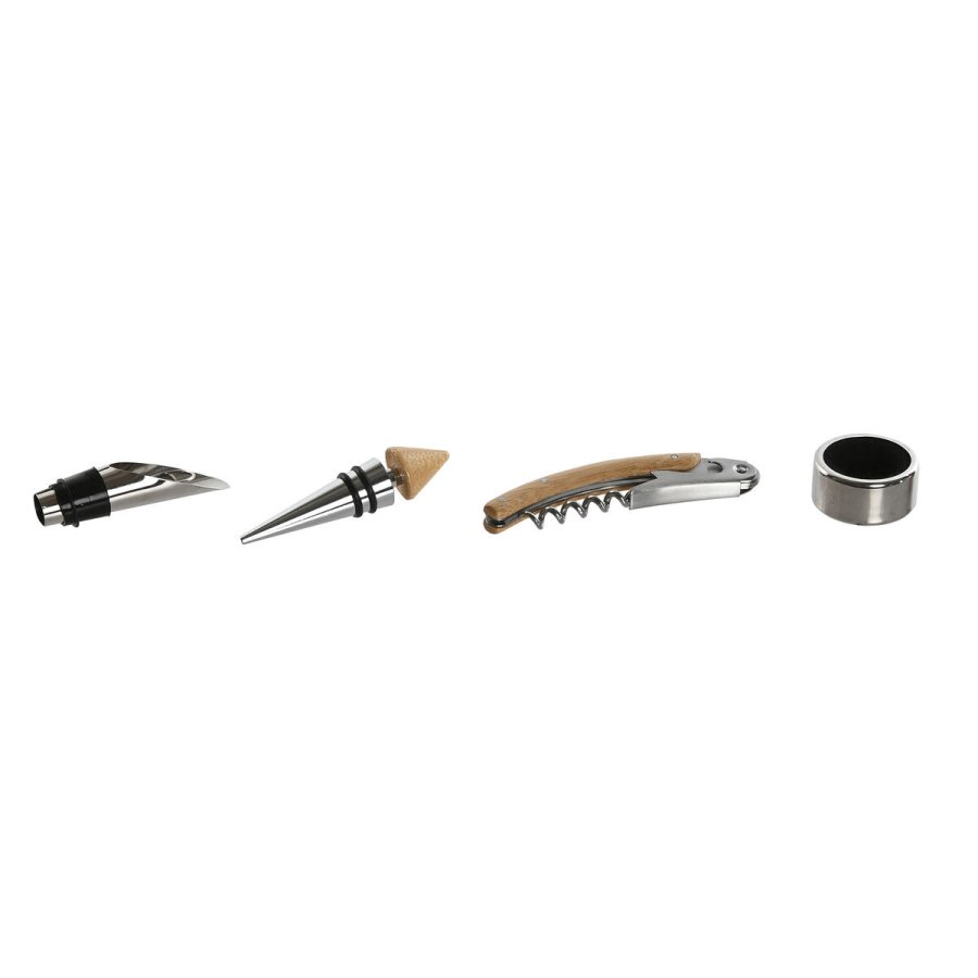 St med Vintilbehr Home ESPRIT Natur Bambus Rustfrit stl #7