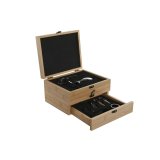 St med Vintilbehr Home ESPRIT Natur Bambus Rustfrit stl #1