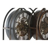 Namizna ura Home ESPRIT Sort Gylden Vintage (2 enheder) #5