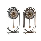 Namizna ura Home ESPRIT Sort Gylden Vintage (2 enheder) #1
