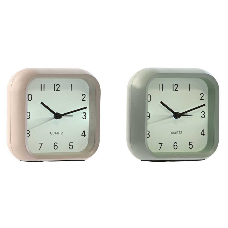 Namizna ura Home ESPRIT Pink Mint (2 enheder) #1