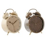 Namizna ura Home ESPRIT Brun Beige (2 enheder) #1