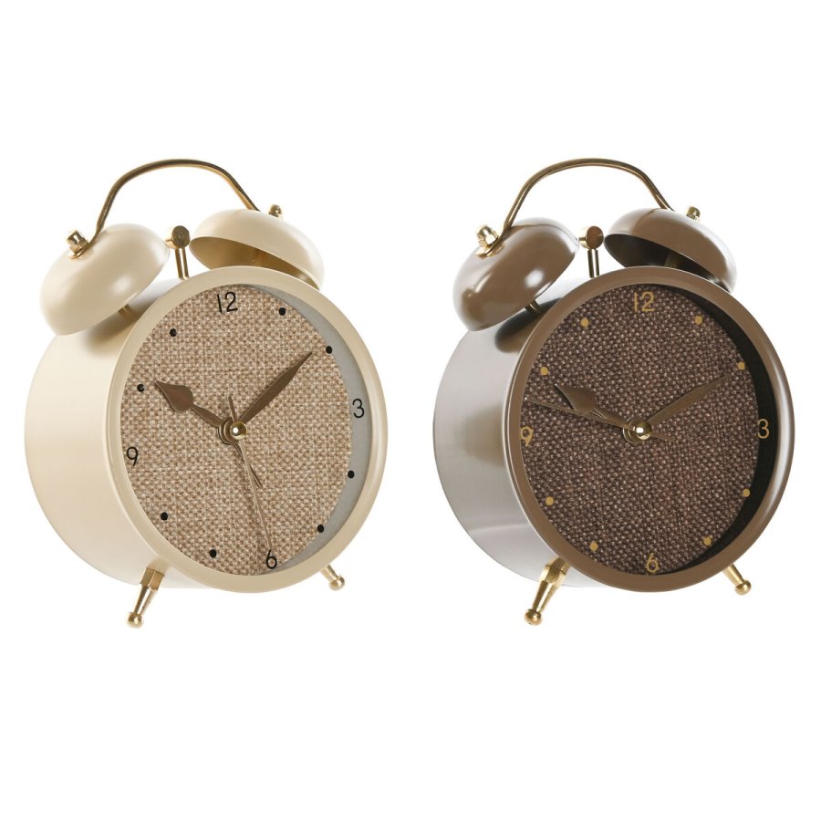 Namizna ura Home ESPRIT Brun Beige (2 enheder) #1