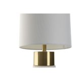 Bordlampe Home ESPRIT Hvid Gylden 50 W 220 V #4