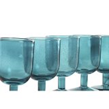 St med glas Home ESPRIT Turkisbl Krystal 300 ml (6 enheder) #4