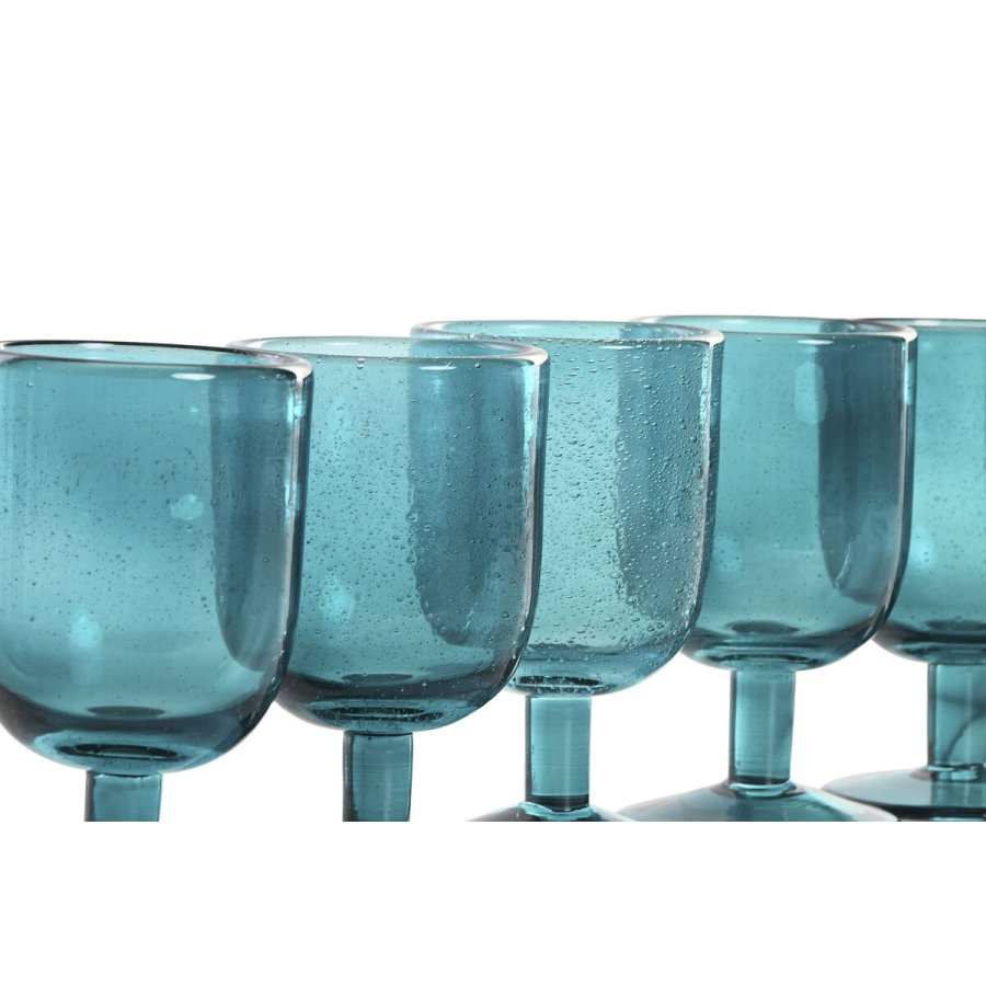 St med glas Home ESPRIT Turkisbl Krystal 300 ml (6 enheder) #4