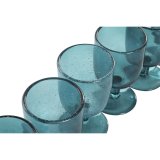 St med glas Home ESPRIT Turkisbl Krystal 300 ml (6 enheder) #7