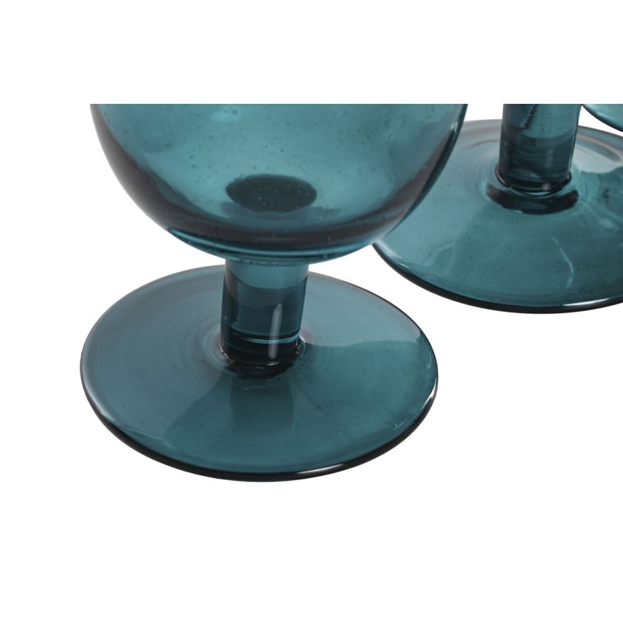 St med glas Home ESPRIT Turkisbl Krystal 300 ml (6 enheder) #10