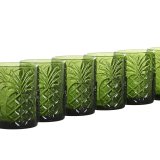 Glasst Home ESPRIT Grn Krystal Med relief 300 ml (6 enheder) #4