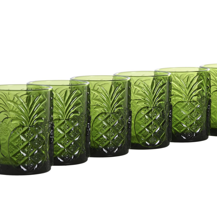 Glasst Home ESPRIT Grn Krystal Med relief 300 ml (6 enheder) #4