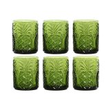 Glasst Home ESPRIT Grn Krystal Med relief 300 ml (6 enheder) #1