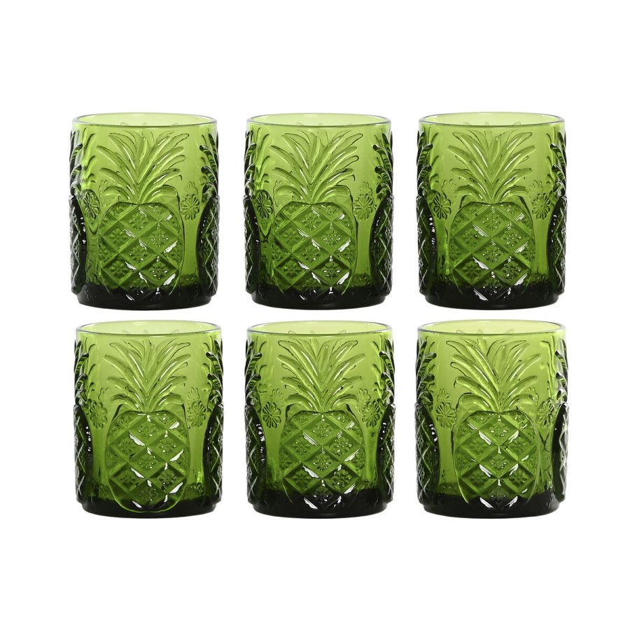 Glasst Home ESPRIT Grn Krystal Med relief 300 ml (6 enheder) #1