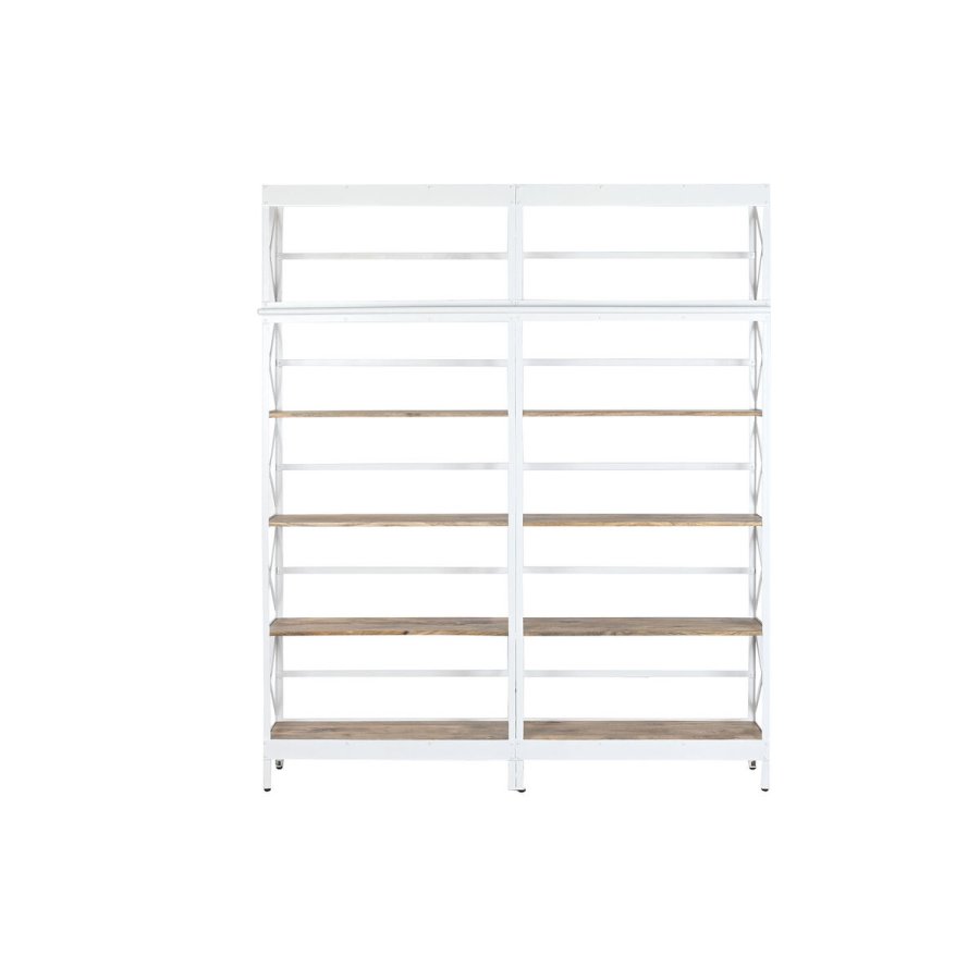 Hylder Home ESPRIT Hvid Natur Metal Mangotr� 180 x 35 x 220 cm #3