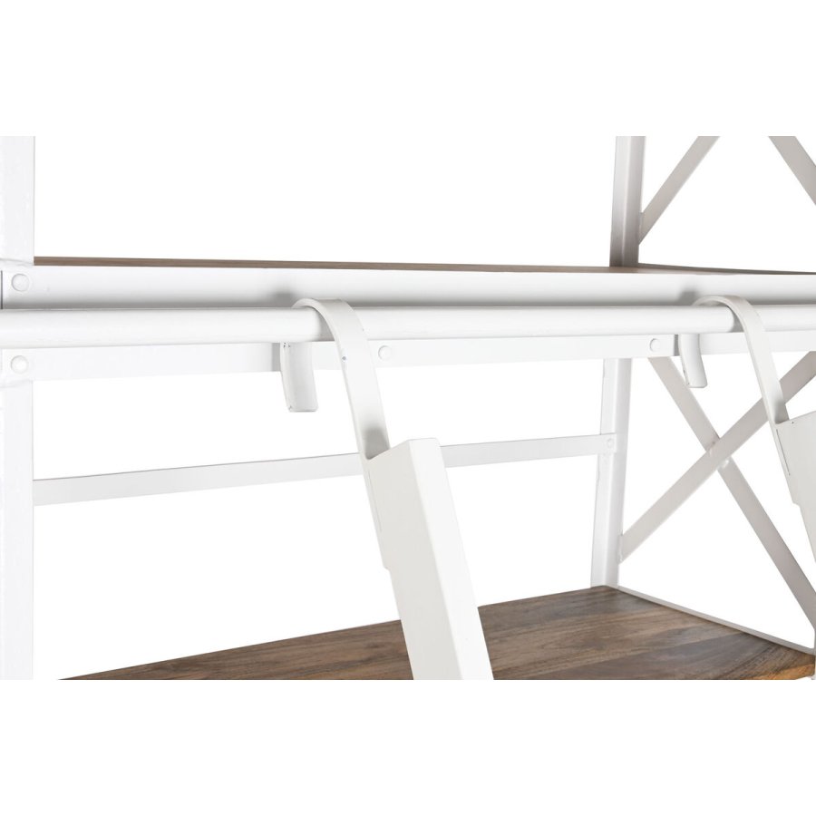 Hylder Home ESPRIT Hvid Natur Metal Mangotr� 180 x 35 x 220 cm #5