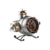 Namizna ura Home ESPRIT Gylden Slvfarvet Fly Vintage #1