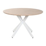 Spisebord Home ESPRIT Hvid Brun Jern Tr MDF 120 x 120 x 75 cm #6