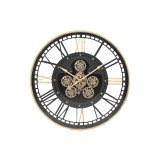 Vgur Home ESPRIT Sort Gylden Metal Krystal 100 x 9 x 100 cm #1