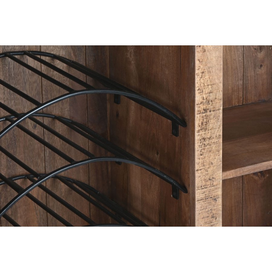 Bar-mbler Home ESPRIT Sort Natur 145 x 53 x 100 cm #13