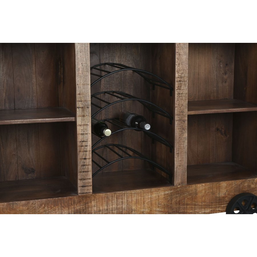 Bar-mbler Home ESPRIT Sort Natur 145 x 53 x 100 cm #16